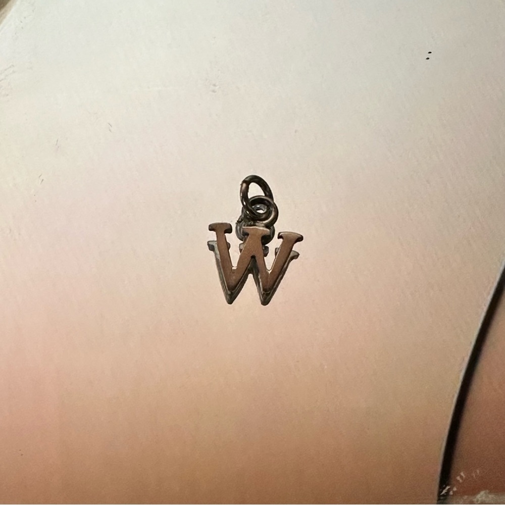 Letter E charm .925 sterling silver jewelry
